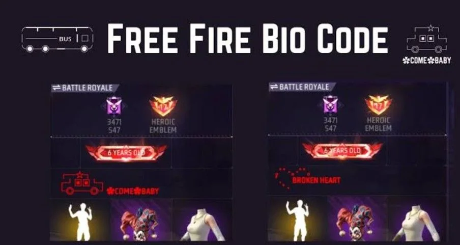 Free Fire Bio Code